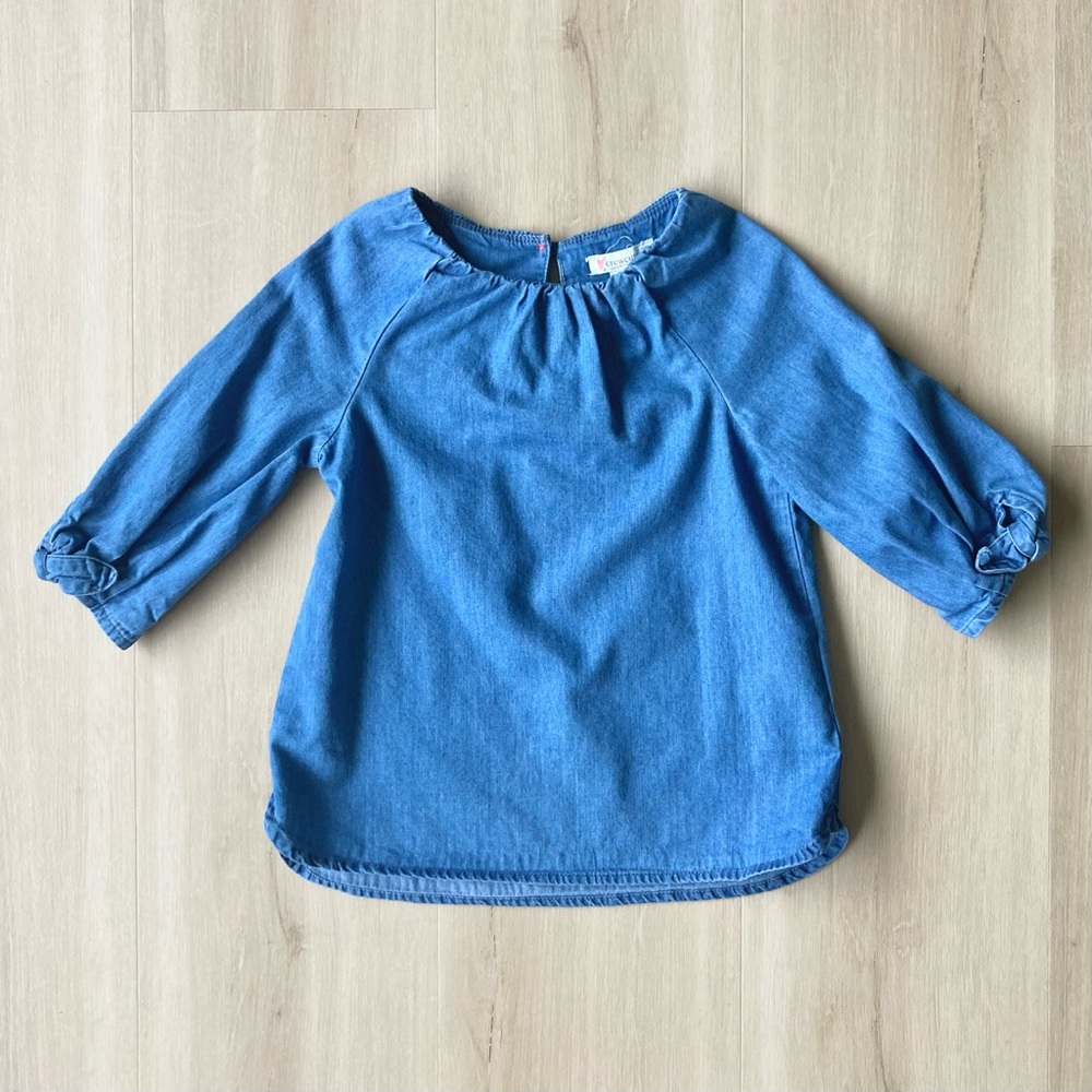 Crewcuts Toddler Chambray Pullover Tunic Dress size 3T